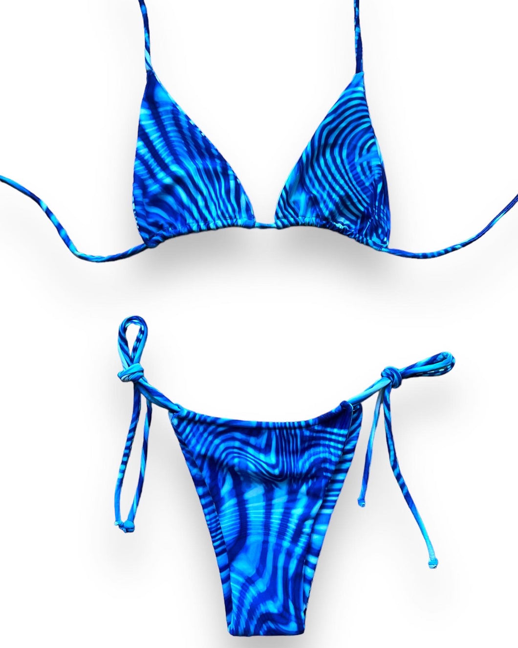 Blue Swirlz Adjustable Bikini