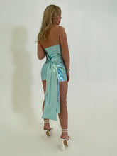 Load image into Gallery viewer, Metallic Tie Tube Dress
