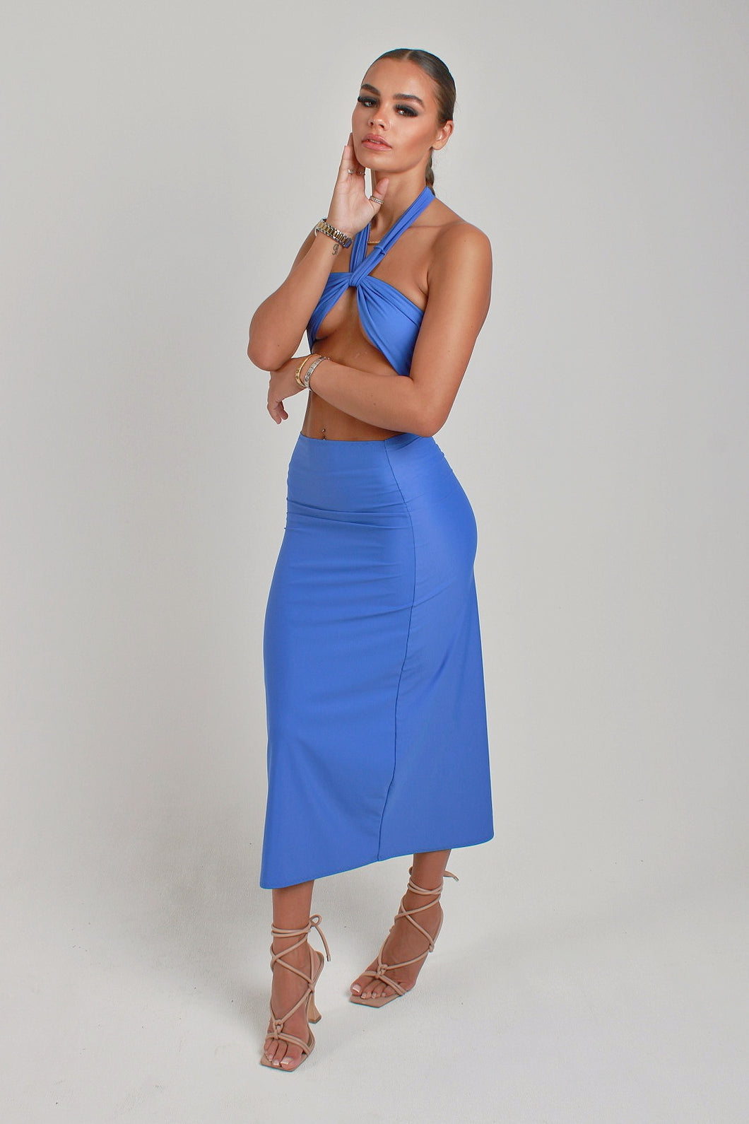 Blue maxi Co-ord